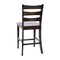 Flash Furniture Gray Wash Walnut Solid Wood Counter Stools, 2PK ES-STBN5-24-GY-2-GG - alternate 3